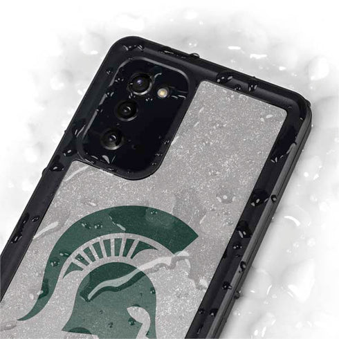 Michigan State University Grey Spartans Logo Galaxy Note20 5G Waterproof Case