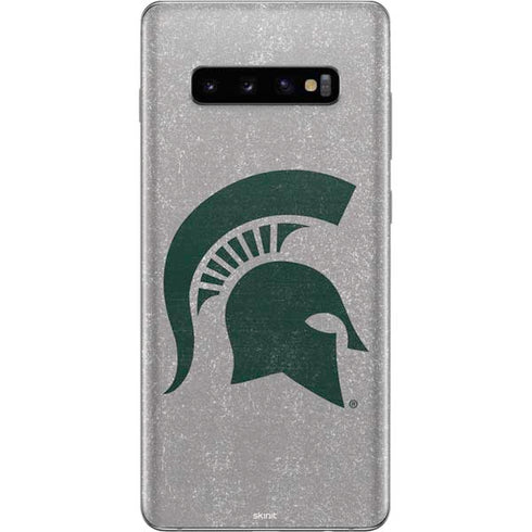 Michigan State University Grey Spartans Logo Galaxy S10 Plus Skin