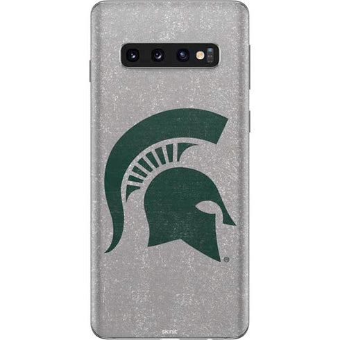 Michigan State University Grey Spartans Logo Galaxy S10 Skin
