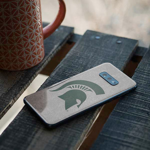 Michigan State University Grey Spartans Logo Galaxy S10e Skin