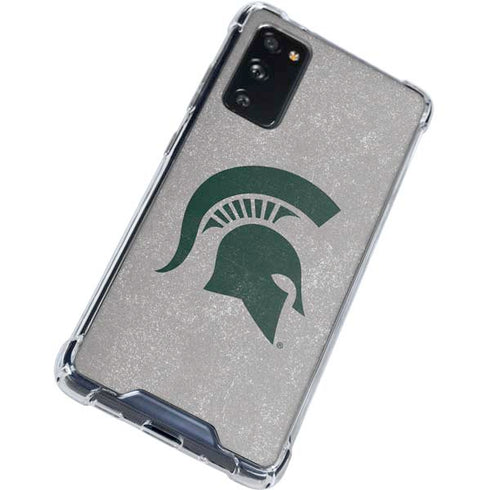 Michigan State University Grey Spartans Logo Galaxy S20 FE Clear Case