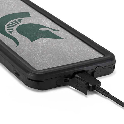 Michigan State University Grey Spartans Logo Galaxy S20 Plus Waterproof Case