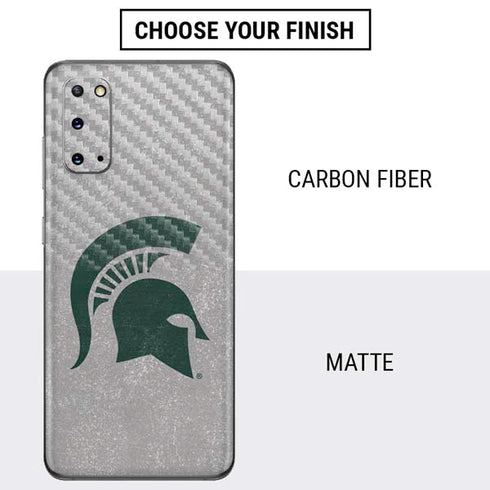 Michigan State University Grey Spartans Logo Galaxy S20 Skin