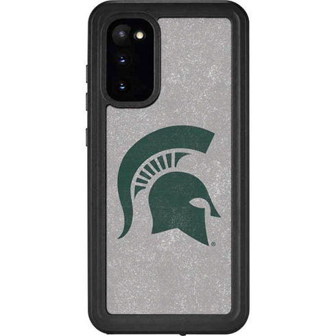 Michigan State University Grey Spartans Logo Galaxy S20 Waterproof Case