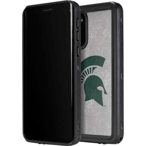 Michigan State University Grey Spartans Logo Galaxy S20 Waterproof Case