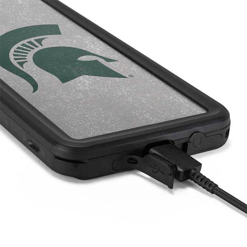 Michigan State University Grey Spartans Logo Galaxy S20 Waterproof Case