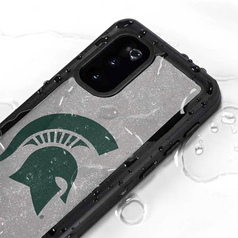 Michigan State University Grey Spartans Logo Galaxy S20 Waterproof Case