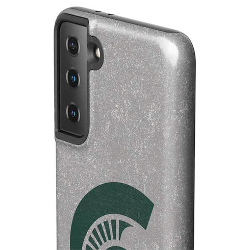 Michigan State University Grey Spartans Logo Galaxy S21 FE Pro Case