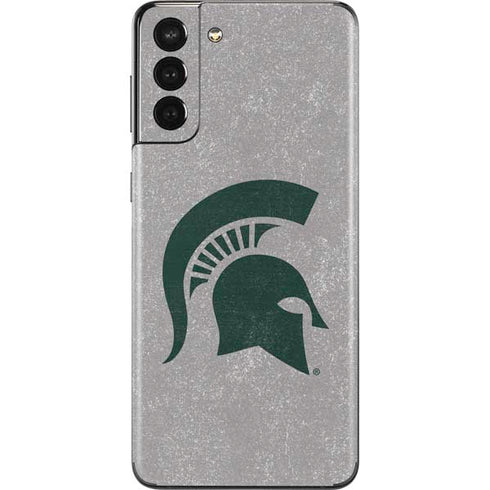 Michigan State University Grey Spartans Logo Galaxy S21 Plus 5G Skin