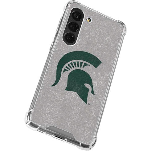 Michigan State University Grey Spartans Logo Galaxy S23 Clear Case