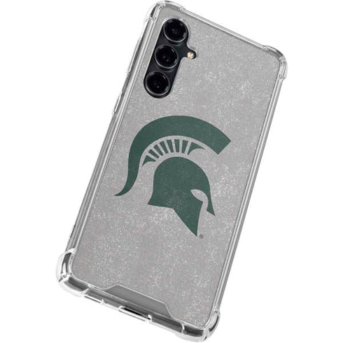 Michigan State University Grey Spartans Logo Galaxy S23 FE Clear Case