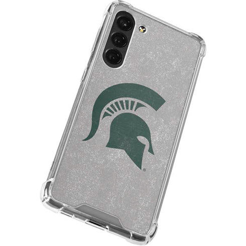 Michigan State University Grey Spartans Logo Galaxy S23 Plus Clear Case