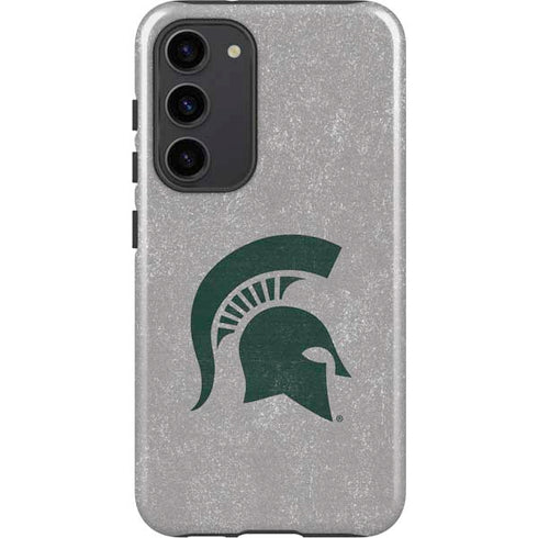 Michigan State University Grey Spartans Logo Galaxy S23 Plus Pro Case