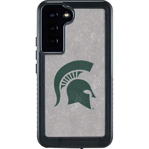 Michigan State University Grey Spartans Logo Galaxy S23 Plus Waterproof Case