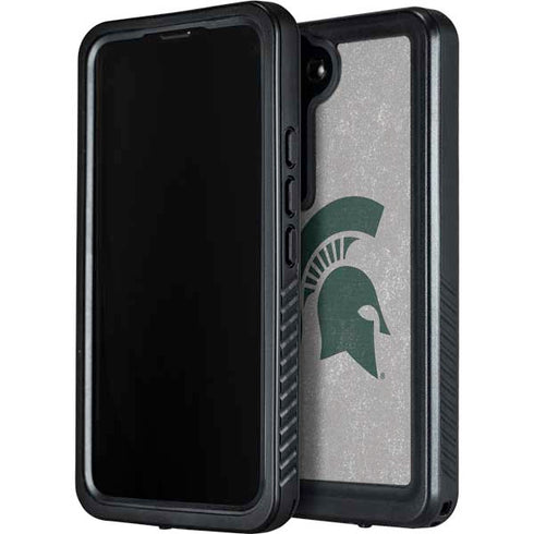 Michigan State University Grey Spartans Logo Galaxy S23 Plus Waterproof Case