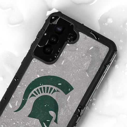 Michigan State University Grey Spartans Logo Galaxy S23 Plus Waterproof Case