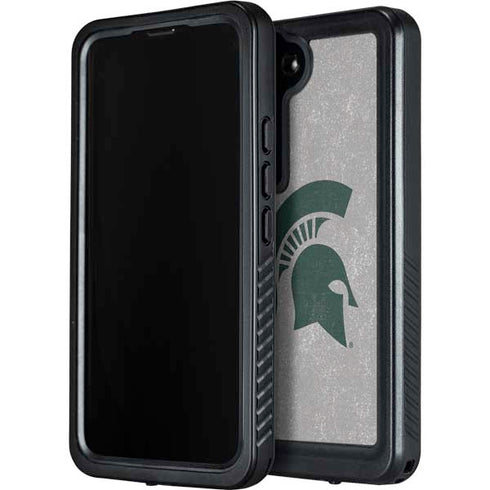Michigan State University Grey Spartans Logo Galaxy S23 Waterproof Case