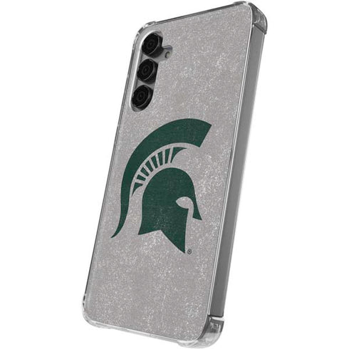 Michigan State University Grey Spartans Logo Galaxy S24 Plus Clear Case