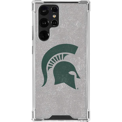Michigan State University Grey Spartans Logo Galaxy S24 Ultra Clear Case