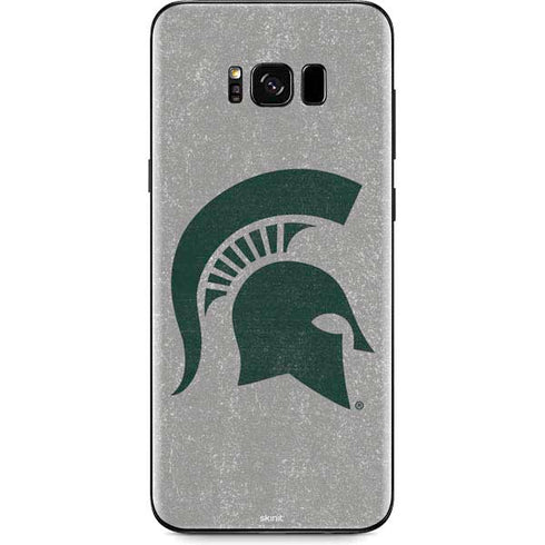 Michigan State University Grey Spartans Logo Galaxy S8 Skin