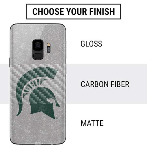 Michigan State University Grey Spartans Logo Galaxy S9 Skin