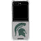 Michigan State University Grey Spartans Logo Galaxy Z Flip5 5G Clear Case
