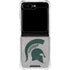 Michigan State University Grey Spartans Logo Galaxy Z Flip5 5G Clear Case