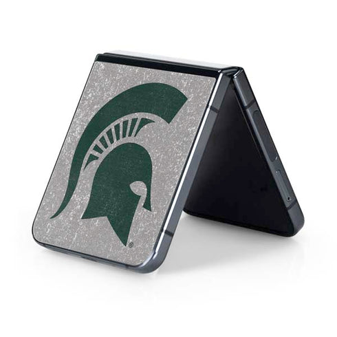 Michigan State University Grey Spartans Logo Galaxy Z Flip5 5G Skin