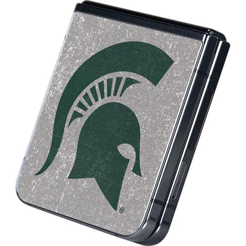 Michigan State University Grey Spartans Logo Galaxy Z Flip5 5G Skin