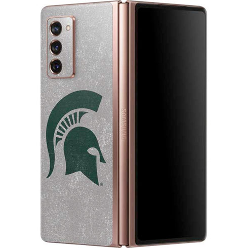 Michigan State University Grey Spartans Logo Galaxy Z Fold2 5G Skin