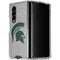 Michigan State University Grey Spartans Logo Galaxy Z Fold4 5G Clear Case