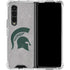 Michigan State University Grey Spartans Logo Galaxy Z Fold4 5G Clear Case