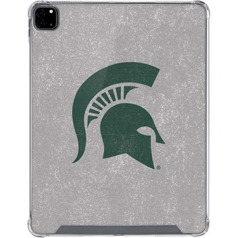 Michigan State University Grey Spartans Logo iPad Pro 12.9in (2020) Clear Case