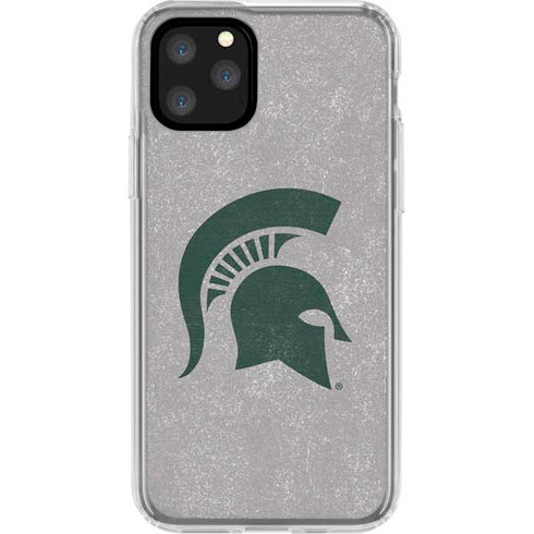 Michigan State University Grey Spartans Logo iPhone 11 Pro Clear Case