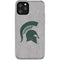 Michigan State University Grey Spartans Logo iPhone 11 Pro Clear Case