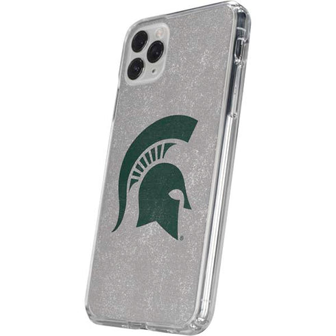 Michigan State University Grey Spartans Logo iPhone 11 Pro Clear Case