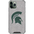 Michigan State University Grey Spartans Logo iPhone 11 Pro Max Clear Case