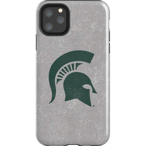 Michigan State University Grey Spartans Logo iPhone 11 Pro Max Impact Case
