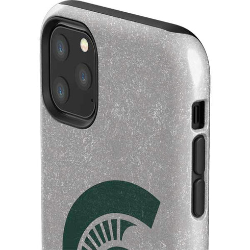Michigan State University Grey Spartans Logo iPhone 11 Pro Max Impact Case