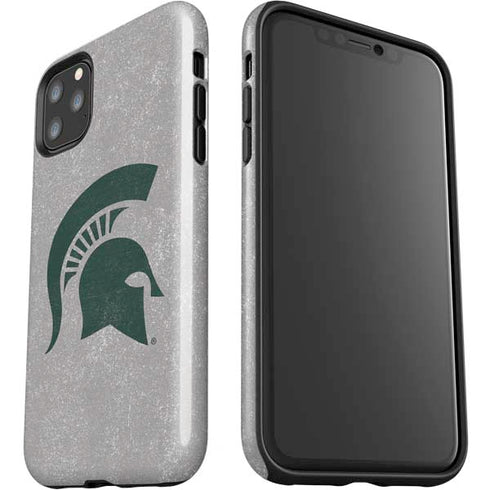 Michigan State University Grey Spartans Logo iPhone 11 Pro Max Impact Case