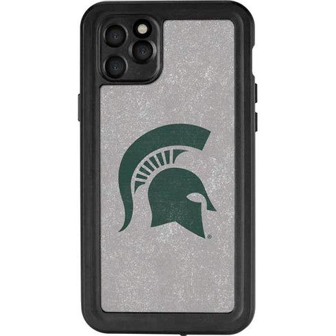 Michigan State University Grey Spartans Logo iPhone 11 Pro Max Waterproof Case