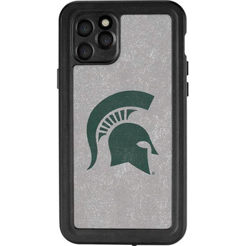 Michigan State University Grey Spartans Logo iPhone 11 Pro Waterproof Case