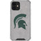Michigan State University Grey Spartans Logo iPhone 12 Clear Case