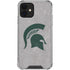 Michigan State University Grey Spartans Logo iPhone 12 Clear Case