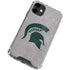 Michigan State University Grey Spartans Logo iPhone 12 Clear Case