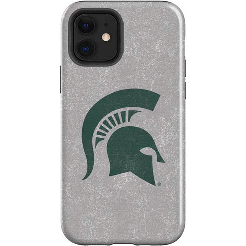 Michigan State University Grey Spartans Logo iPhone 12 Impact Case