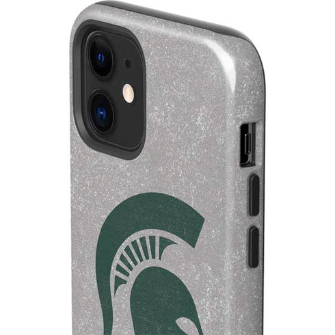 Michigan State University Grey Spartans Logo iPhone 12 Impact Case