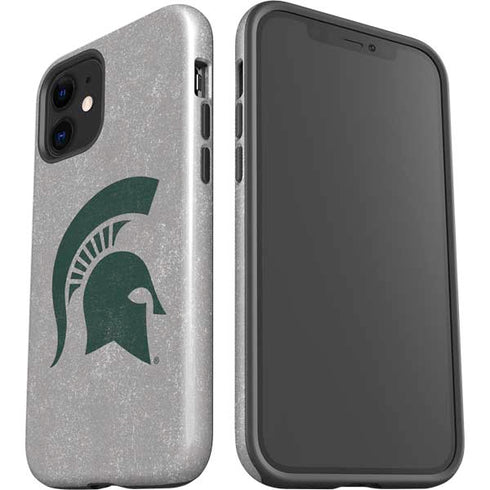 Michigan State University Grey Spartans Logo iPhone 12 Impact Case