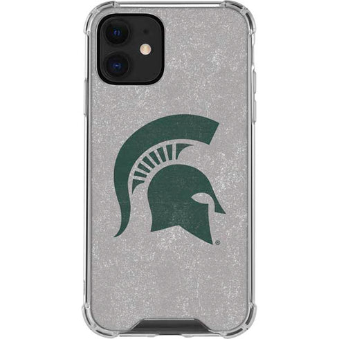 Michigan State University Grey Spartans Logo iPhone 12 Mini Clear Case