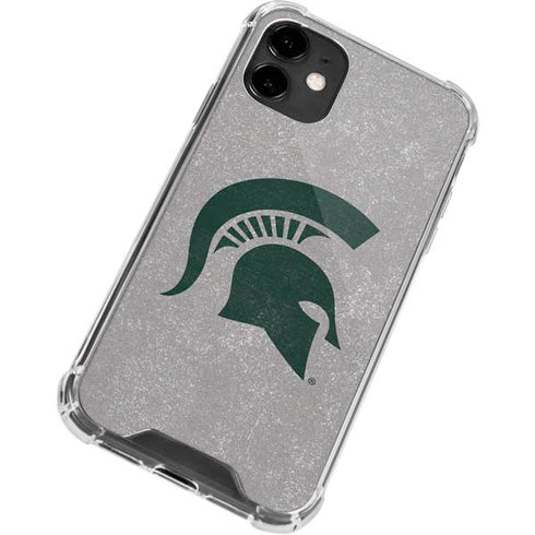 Michigan State University Grey Spartans Logo iPhone 12 Mini Clear Case